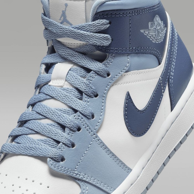 Nike Air Jordan 1 Mid Naisten Kengät Sininen Valkoinen | 025SCATZY