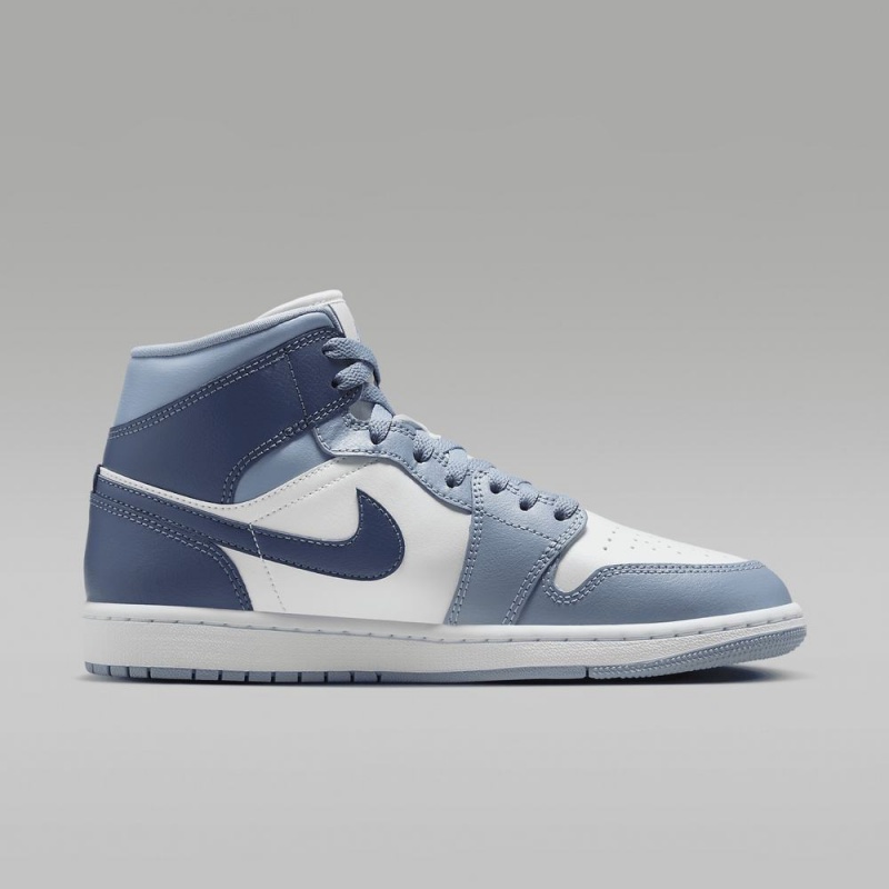 Nike Air Jordan 1 Mid Naisten Kengät Sininen Valkoinen | 025SCATZY