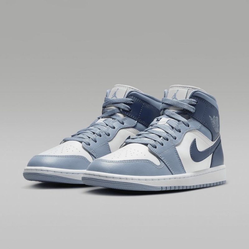 Nike Air Jordan 1 Mid Naisten Kengät Sininen Valkoinen | 025SCATZY