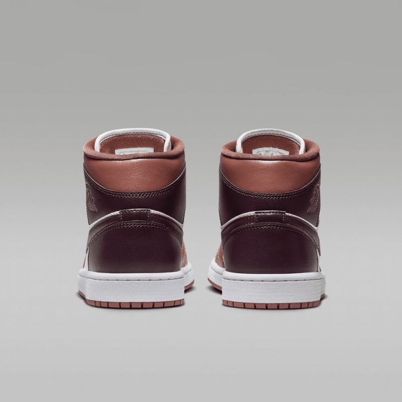 Nike Air Jordan 1 Mid Naisten Kengät Suklaa Valkoinen | 301WETCLZ