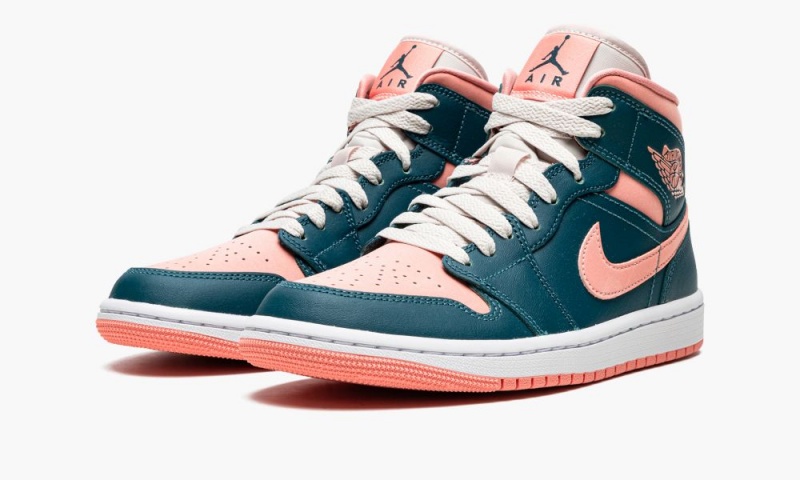 Nike Air Jordan 1 Mid Naisten Kengät Tummanturkoosi Vihreä | 234YKENRI