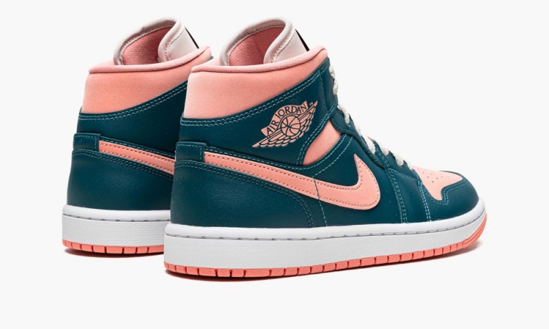 Nike Air Jordan 1 Mid Naisten Kengät Tummanturkoosi Vihreä | 234YKENRI