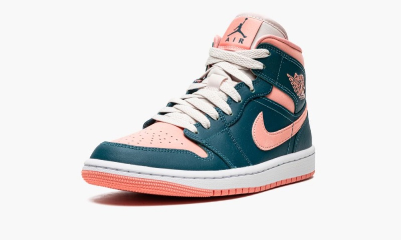 Nike Air Jordan 1 Mid Naisten Kengät Tummanturkoosi Vihreä | 234YKENRI