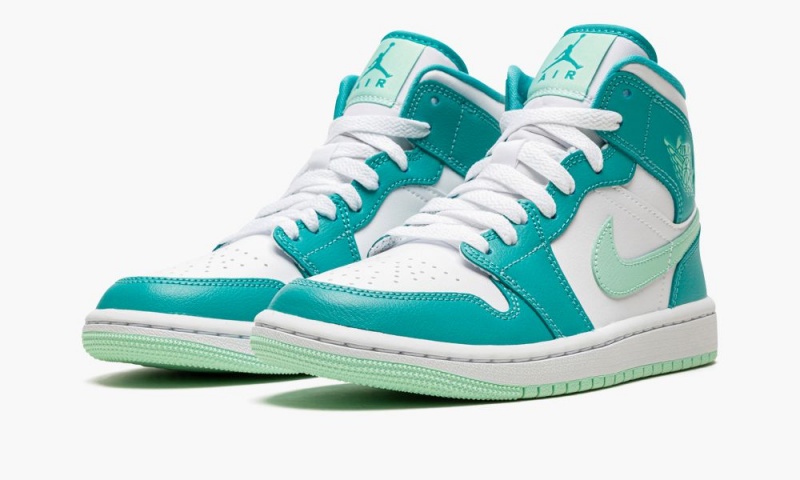 Nike Air Jordan 1 Mid Naisten Kengät Turkoosi Minttu Valkoinen | 678MQBRFX