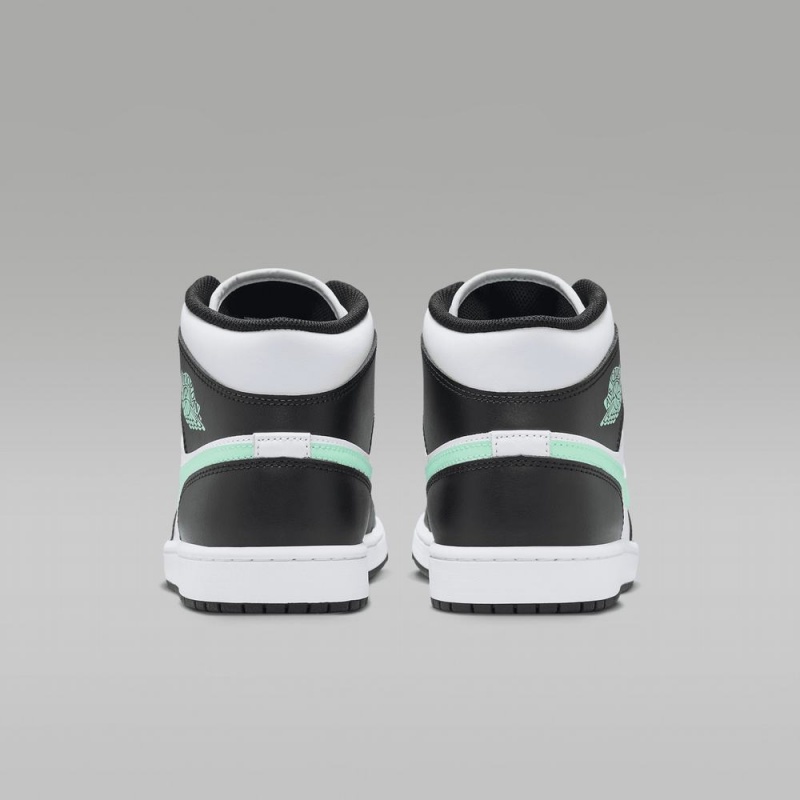 Nike Air Jordan 1 Mid Naisten Kengät Valkoinen Mustat Vihreä | 374IQLOAV