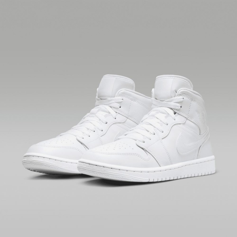 Nike Air Jordan 1 Mid Naisten Kengät Valkoinen | 061MOARTX