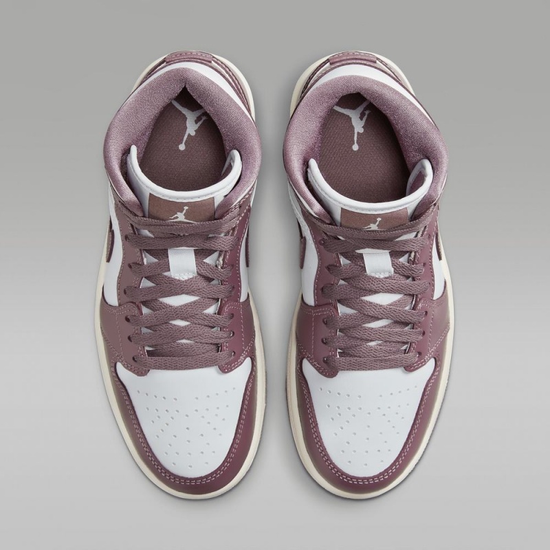 Nike Air Jordan 1 Mid Naisten Kengät Violetit Valkoinen | 436JIMQKP