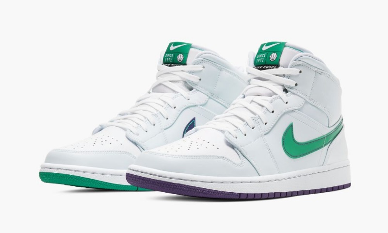 Nike Air Jordan 1 Mid 'Nike Hoops - Luka Doncic' Miesten Kengät Valkoinen Vihreä | 582HMTWYN