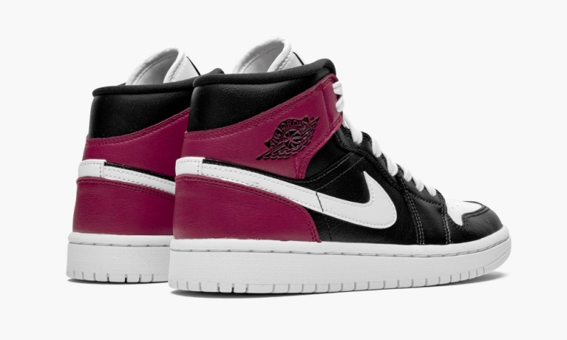 Nike Air Jordan 1 Mid 'Noble Red' Naisten Kengät Mustat Valkoinen Punainen | 743RMEDXA