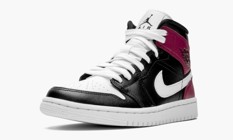 Nike Air Jordan 1 Mid 'Noble Red' Naisten Kengät Mustat Valkoinen Punainen | 743RMEDXA