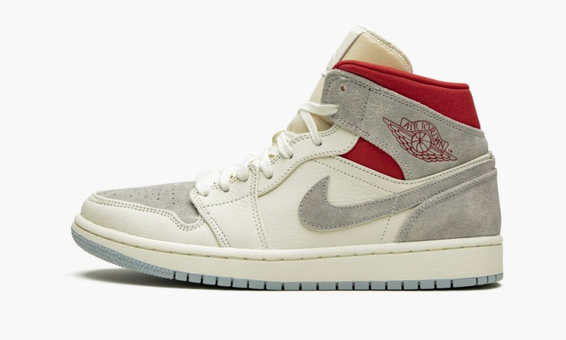 Nike Air Jordan 1 Mid PRM 'Sneakersnstuff 20th anniversary' Miesten Kengät Harmaat Punainen Valkoinen | 715WOLIKX
