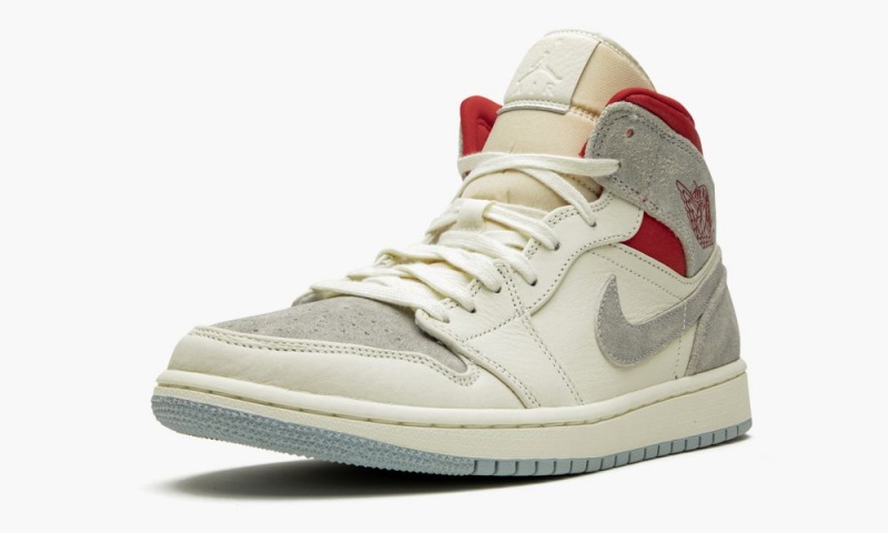 Nike Air Jordan 1 Mid PRM 'Sneakersnstuff 20th anniversary' Miesten Kengät Harmaat Punainen Valkoinen | 715WOLIKX