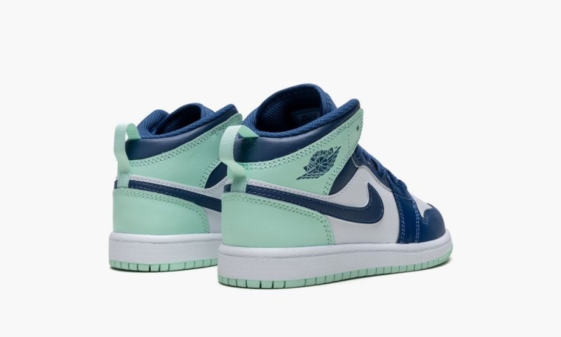 Nike Air Jordan 1 Mid PS 'Blue Mint' Lasten Kengät Laivastonsininen Minttu Valkoinen | 380MYXSLC