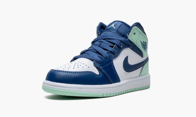 Nike Air Jordan 1 Mid PS 'Blue Mint' Lasten Kengät Laivastonsininen Minttu Valkoinen | 380MYXSLC