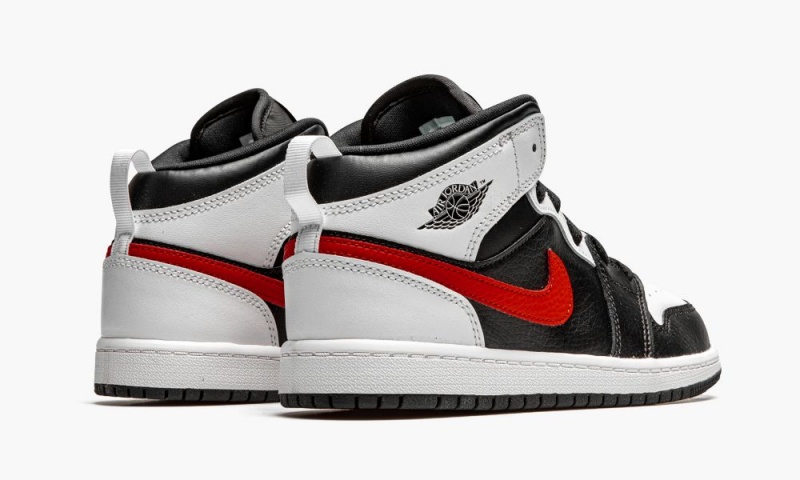 Nike Air Jordan 1 Mid PS 'Chile Red' Lasten Kengät Mustat Punainen Valkoinen | 351JMYENT