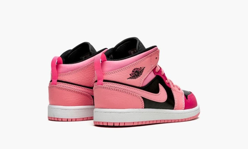 Nike Air Jordan 1 Mid PS 'Coral Chalk' Lasten Kengät Koralli Pinkki Mustat | 215QXZGIE