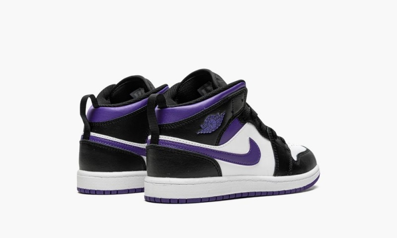 Nike Air Jordan 1 Mid PS 'Dark Iris' Lasten Kengät Mustat Valkoinen | 084FVCHBP