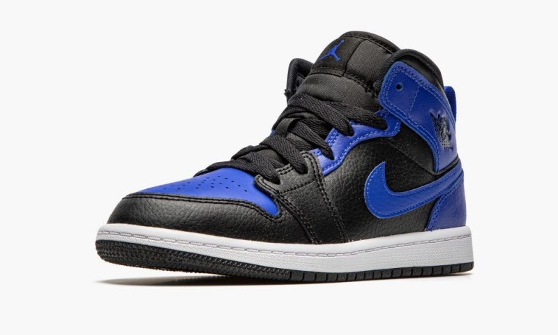 Nike Air Jordan 1 Mid PS 'Hyper Royal / Black' Lasten Kengät Mustat Kuninkaallinen Sininen Valkoinen | 784QRSVPW