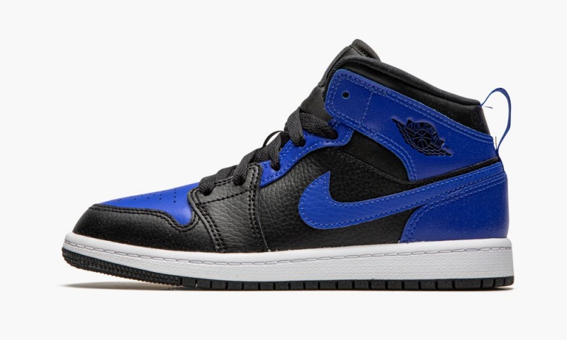 Nike Air Jordan 1 Mid PS \'Hyper Royal / Black\' Lasten Kengät Mustat Kuninkaallinen Sininen Valkoinen | 784QRSVPW