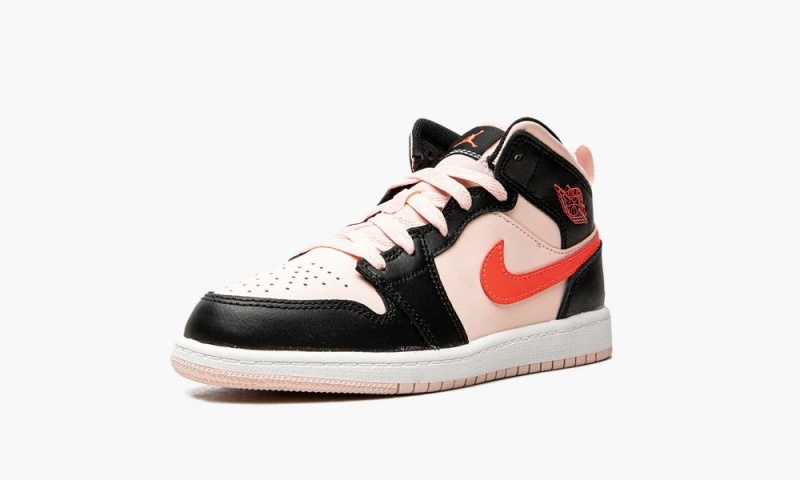 Nike Air Jordan 1 Mid (PS) Lasten Kengät Mustat | 945EBJGIC