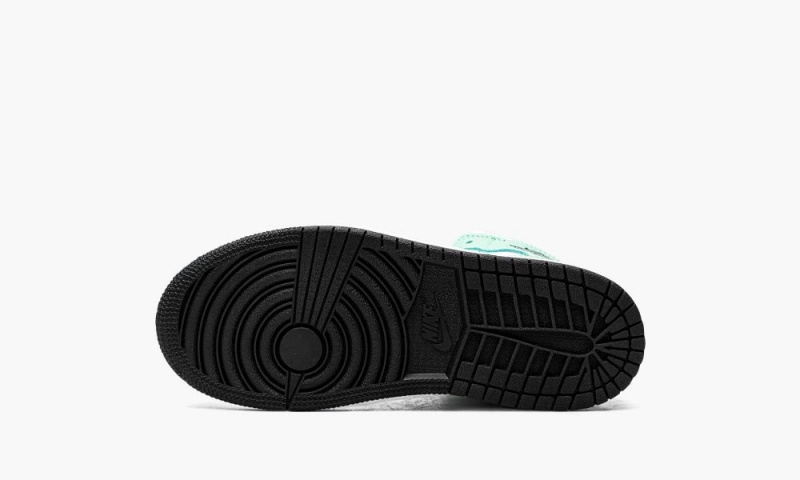 Nike Air Jordan 1 Mid (PS) Lasten Kengät Valkoinen Mustat Vihreä | 203XJIRTY