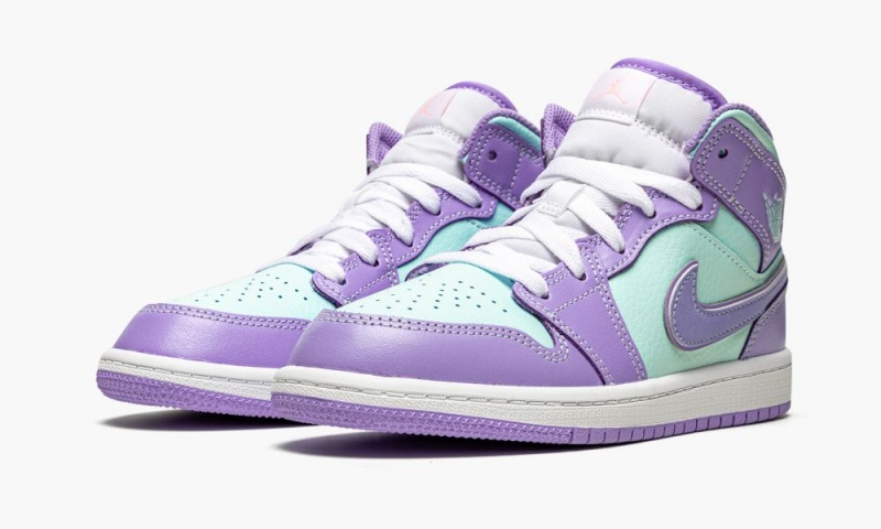 Nike Air Jordan 1 Mid PS 'Purple Pulse / Glacier Blue' Lasten Kengät Violetit | 426YVJSDC