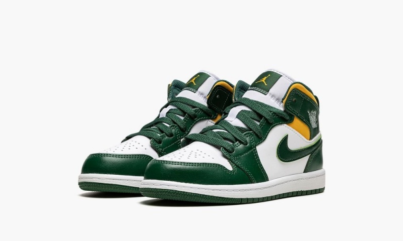 Nike Air Jordan 1 Mid PS 'Sonics' Lasten Kengät Vihreä Valkoinen | 670TJFWRL