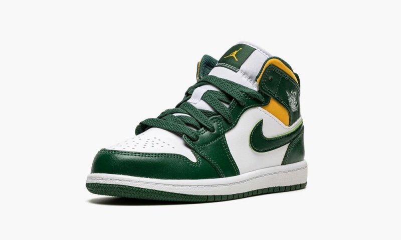 Nike Air Jordan 1 Mid PS 'Sonics' Lasten Kengät Vihreä Valkoinen | 670TJFWRL