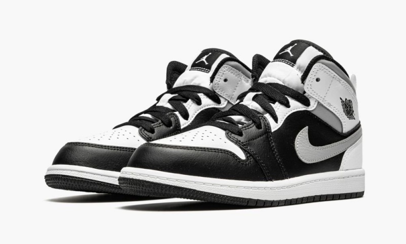 Nike Air Jordan 1 Mid PS 'White Shadow' Lasten Kengät Mustat Harmaat | 483RLHQPN
