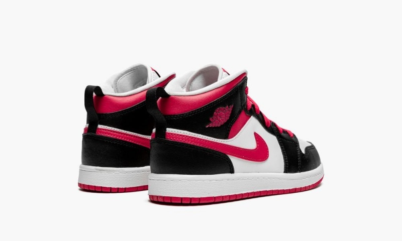 Nike Air Jordan 1 Mid PS 'White / Very Berry' Lasten Kengät Mustat Valkoinen Punainen | 269UGSJWY