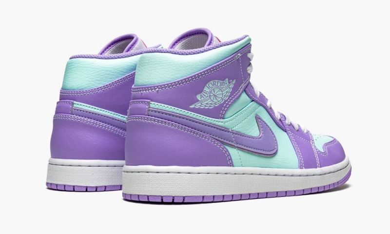 Nike Air Jordan 1 Mid 'Purple Pulse / Glacier Blue' Miesten Kengät Violetit | 021LMBUQV