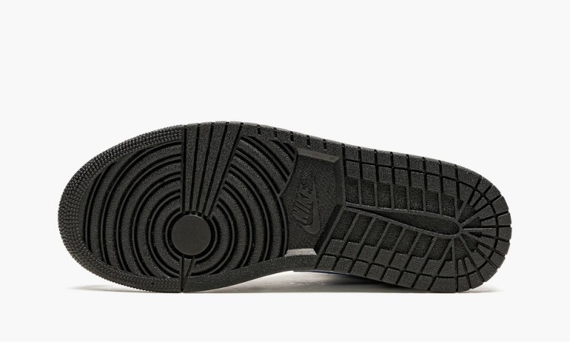 Nike Air Jordan 1 Mid 'Racer Blue / Black / White' Miesten Kengät Valkoinen Sininen Mustat | 984KDHLSA
