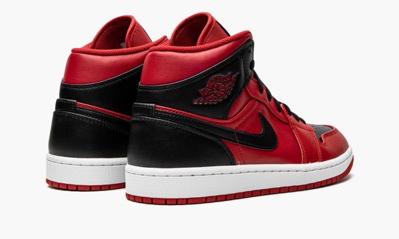 Nike Air Jordan 1 Mid 'Reverse Bred' Miesten Kengät Punainen Mustat Valkoinen | 314NGCEXB