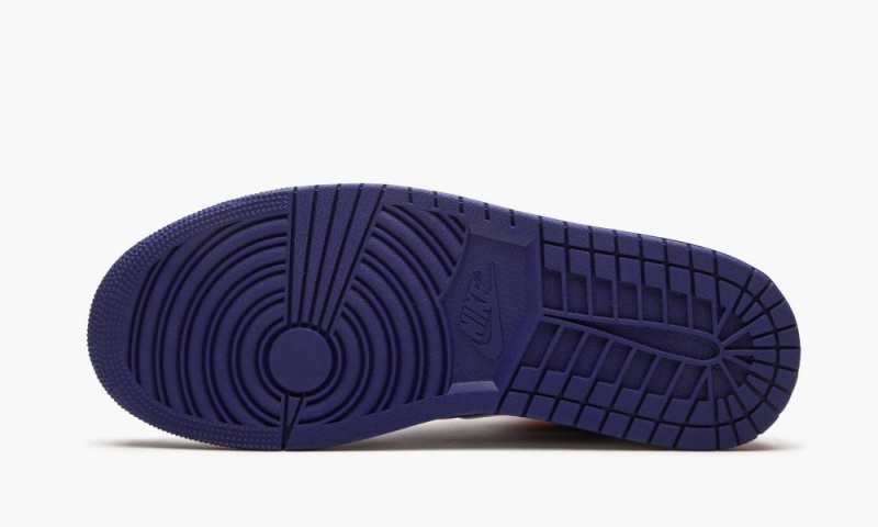 Nike Air Jordan 1 Mid 'Royal Blue / Laser Orange' Miesten Kengät Valkoinen Oranssi | 732NCTVPW