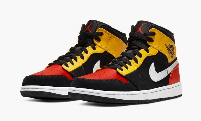 Nike Air Jordan 1 Mid SE 'Amarillo Orange' Miesten Kengät Mustat Oranssi | 495XUPTCE