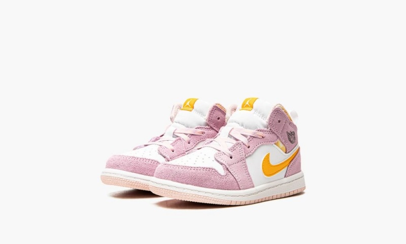 Nike Air Jordan 1 Mid SE 'Arctic Pink' Lasten Kengät Pinkki | 472YHVJMX