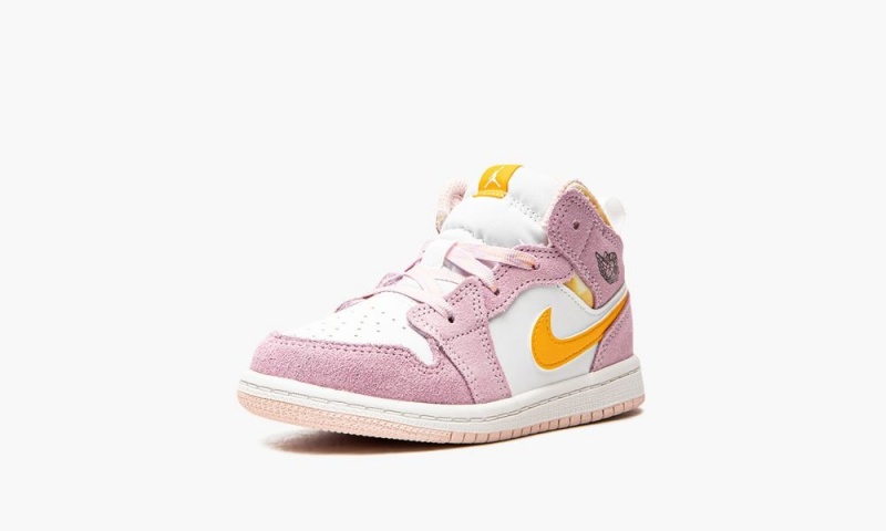 Nike Air Jordan 1 Mid SE 'Arctic Pink' Lasten Kengät Pinkki | 472YHVJMX