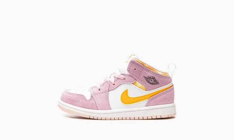 Nike Air Jordan 1 Mid SE \'Arctic Pink\' Lasten Kengät Pinkki | 472YHVJMX