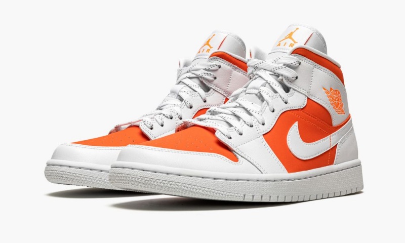 Nike Air Jordan 1 Mid SE 'Bright Citrus' Naisten Kengät Vaaleanoranssi Valkoinen | 746ATBHRZ