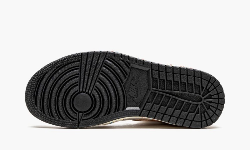 Nike Air Jordan 1 Mid SE 'Brushstroke' Miesten Kengät Valkoinen Punainen Ruskea | 328KAUFMW