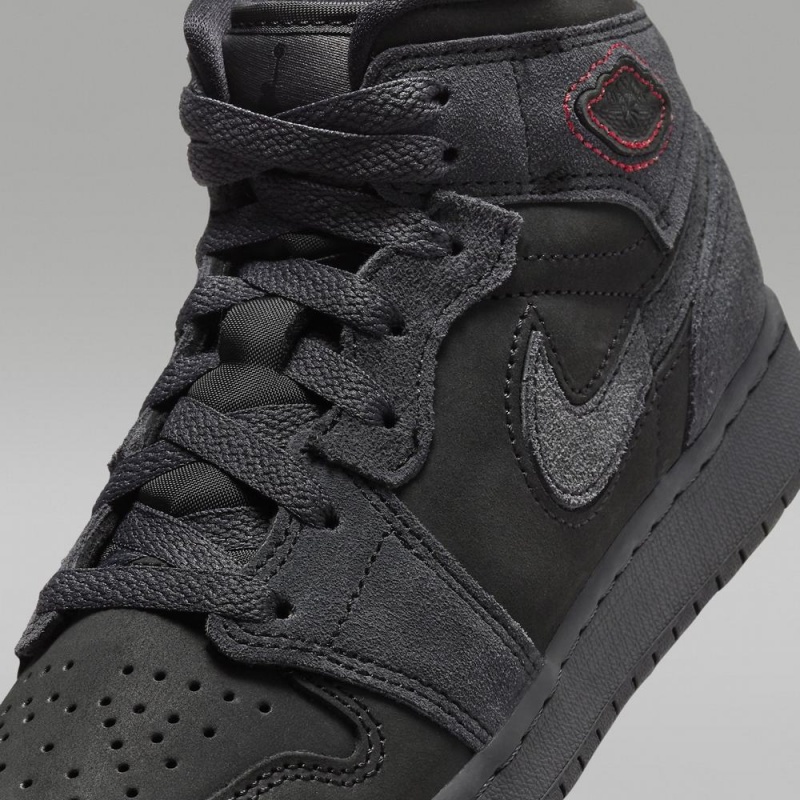 Nike Air Jordan 1 Mid SE Craft Lasten Kengät Tummanharmaat | 546KERJCW