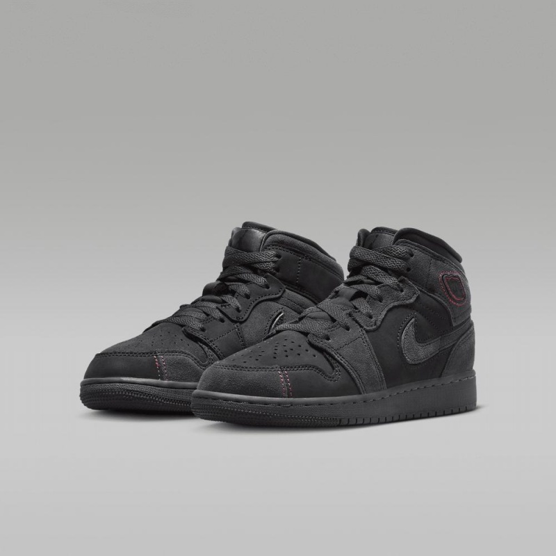 Nike Air Jordan 1 Mid SE Craft Lasten Kengät Tummanharmaat | 546KERJCW