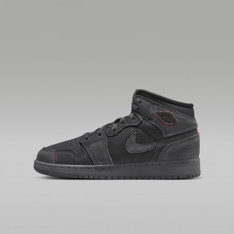 Nike Air Jordan 1 Mid SE Craft Lasten Kengät Tummanharmaat | 546KERJCW