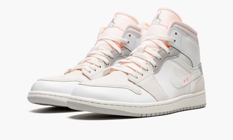 Nike Air Jordan 1 Mid SE Craft Miesten Kengät Valkoinen Harmaat | 378JQPEXN