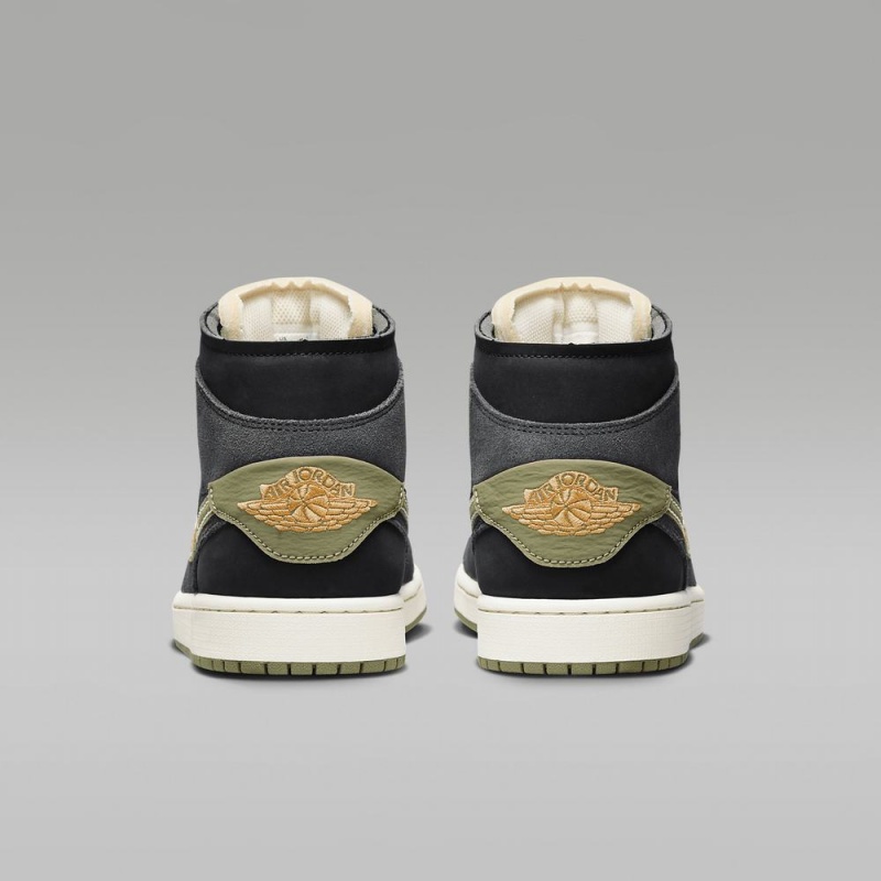 Nike Air Jordan 1 Mid SE Craft Naisten Kengät Tummanharmaat Mustat Sininen Vaaleanoliivinvihreä | 901FBPUNG