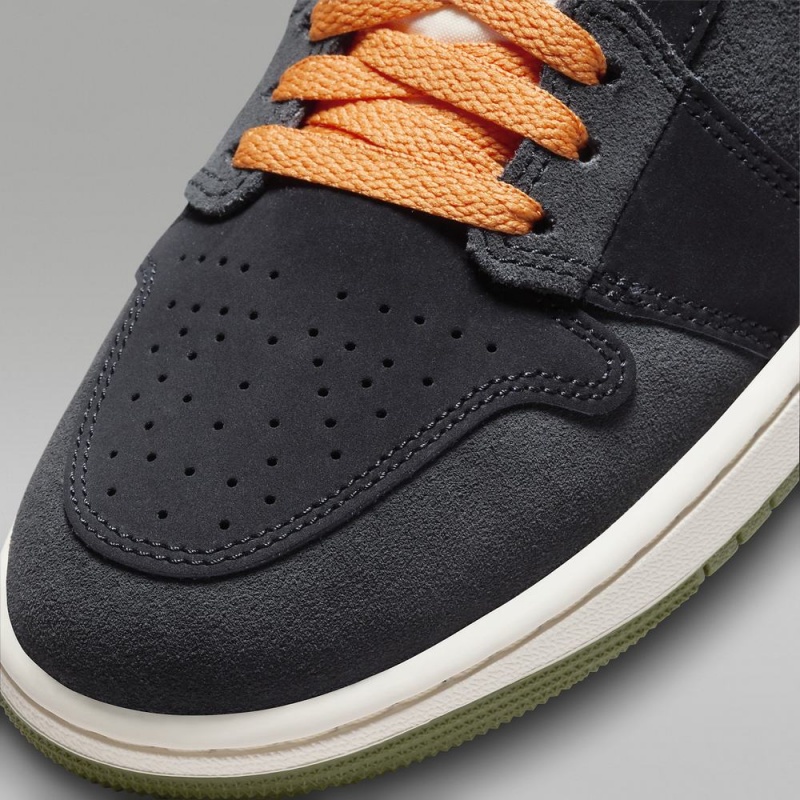 Nike Air Jordan 1 Mid SE Craft Naisten Kengät Tummanharmaat Mustat Sininen Vaaleanoliivinvihreä | 901FBPUNG