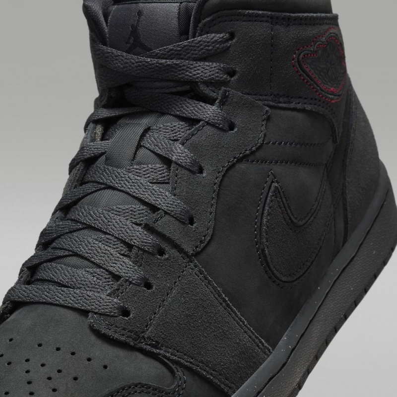 Nike Air Jordan 1 Mid SE Craft Naisten Kengät Tummanharmaat Punainen Mustat | 617VIOLCW