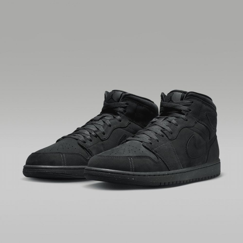 Nike Air Jordan 1 Mid SE Craft Naisten Kengät Tummanharmaat Punainen Mustat | 617VIOLCW