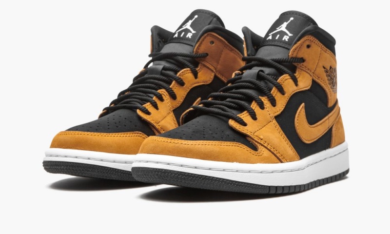 Nike Air Jordan 1 Mid SE 'Desert Ochre' Naisten Kengät Mustat Ruskea | 594TMECDL