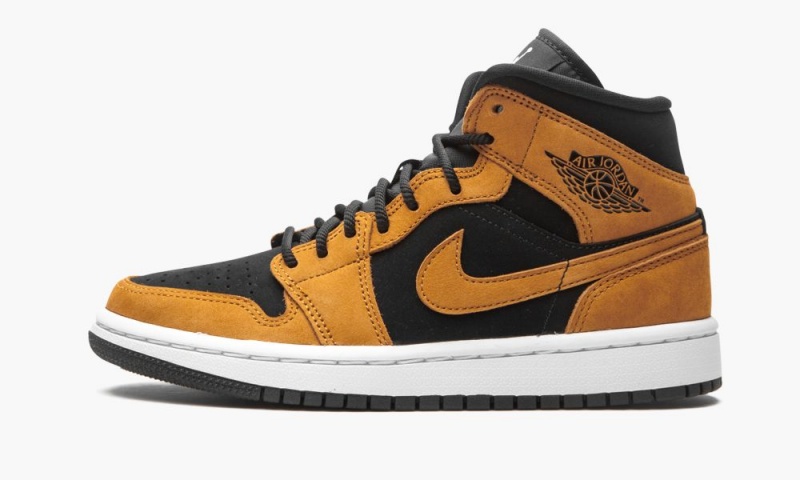 Nike Air Jordan 1 Mid SE \'Desert Ochre\' Naisten Kengät Mustat Ruskea | 594TMECDL